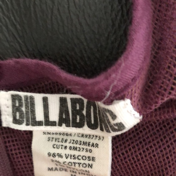 Billabong burgundy short romper size small - Picture 5 of 9